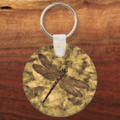Vintage Dragonfly Art Schlüsselanhänger (Vorderseite)