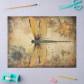 Vintage Dragonfly Ephemera Decoupage Seidenpapier (Basteln)