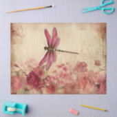 Vintage Dragonfly Ephemera Decoupage Seidenpapier (Basteln)