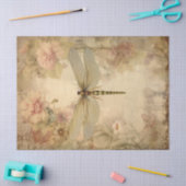 Vintage Dragonfly Ephemera Decoupage Seidenpapier (Basteln)