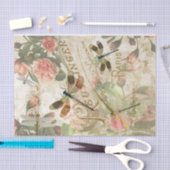 Vintage Dragonfly Ephemera Dekoupage Tissue Seidenpapier (Handwerk)