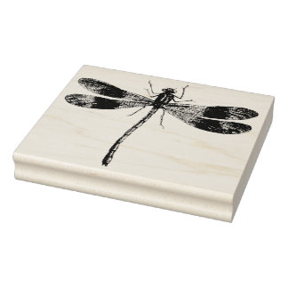 Vintage Dragonfly Rubber Art Briefmarke Gummistempel