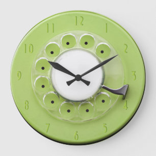 Vintage Drehskala-Neuheits-Wand-Uhr Große Wanduhr