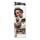 Vintage Drehungen Thermosbecher (Nach rechts gedreht)