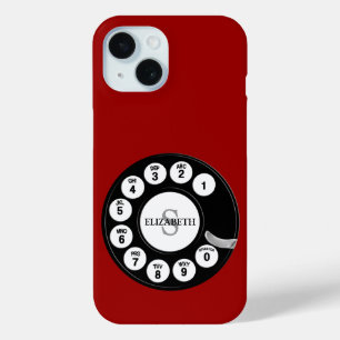 Vintage-Drehwählscheibe (rot) Case-Mate iPhone Hülle