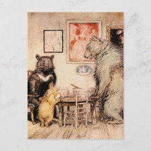 Vintage Drei Bären Postkarte
