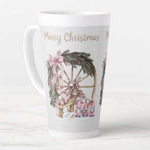 Vintage Drei Gnome und Wagenrad  Milchtasse