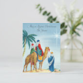 Vintage Drei-Wege-Männer-Postkarte Postkarte (Stehend Vorderseite)