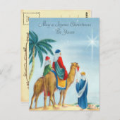 Vintage Drei-Wege-Männer-Postkarte Postkarte (Vorne/Hinten)