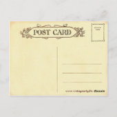 Vintage Drei-Wege-Männer-Postkarte Postkarte (Rückseite)