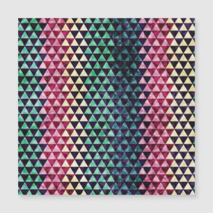 Vintage-Dreieck-Geometrisches nahtloses Muster Magnetkarte