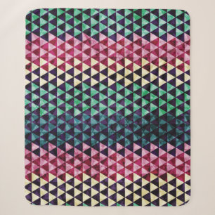 Vintage-Dreieck-Geometrisches nahtloses Muster Sherpadecke