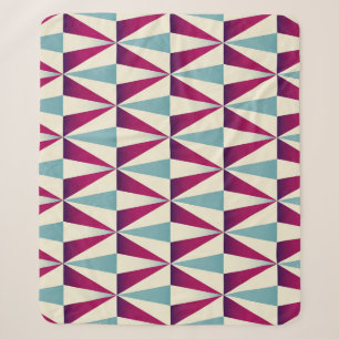 Vintage-Dreieck geometrisches nahtloses Muster. Sherpadecke