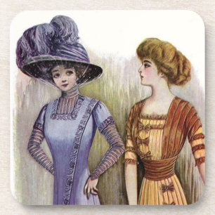 Vintage Dresses Cork Coaster Getränkeuntersetzer