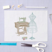 Vintage Dressmaker-Kit-Abbildung Seidenpapier (Handwerk)