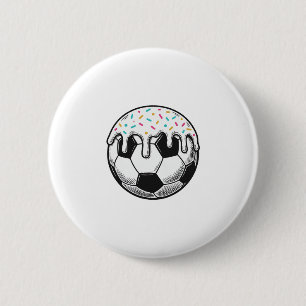 Vintage Dripping Icing Fußball T-Shirt (2)_1 Button