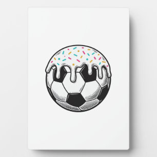 Vintage Dripping Icing Fußball T-Shirt (2)_1 Fotoplatte