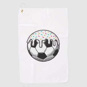 Vintage Dripping Icing Fußball T-Shirt (2)_1 Golfhandtuch