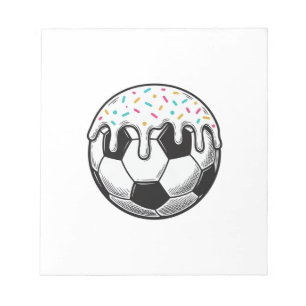 Vintage Dripping Icing Fußball T-Shirt (2)_1 Notizblock