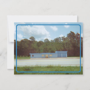 Vintage Drive-Thru-Postkarte Postkarte