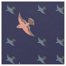 Vintage-Druck Art Deco fliegender Vogel