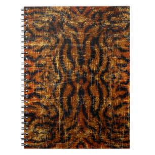 Vintage-Druck des Tigers im Grunge-Stil Notizblock