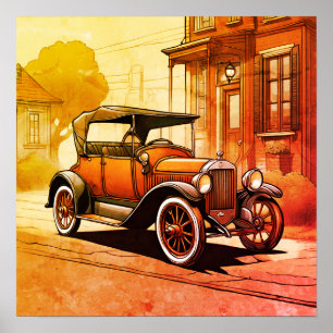 Vintage-Druck, digitale Download-Wandkunst Poster