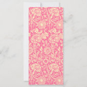 Vintage Druckausgabe in Rosa und Creme (Rückseite)