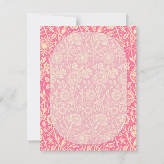 Vintage Druckausgabe in Rosa und Creme (Rückseite)