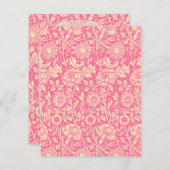 Vintage Druckausgabe in Rosa und Creme (Vorne/Hinten)