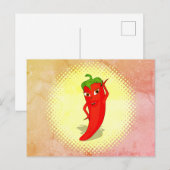 Vintage Druckausgabe mit rotem Hot Pepper Diva Postkarte (Vorne/Hinten)