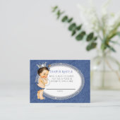 Vintage Druckerei Denim & Diamonds Diaper Begleitkarte (Stehend Vorderseite)