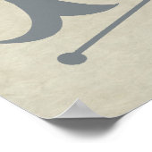 Vintage Druckgebühr Poster (Ecke)