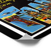 Vintage Druckgrüße San Francisco Kalifornien Poster (Ecke)