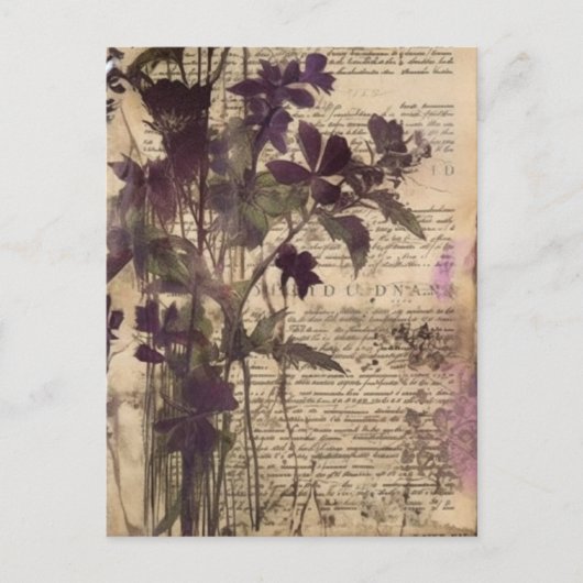 Vintage Druckseite Postkarte (Vorderseite)