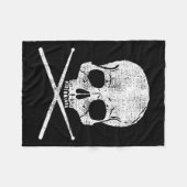 Vintage Drum Drummer Metal Set Drumsticks Gi Fleecedecke (Vorderseite (Horizontal))