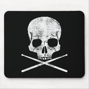 Vintage Drum Drummer Metal Set Drumsticks Gi Mousepad