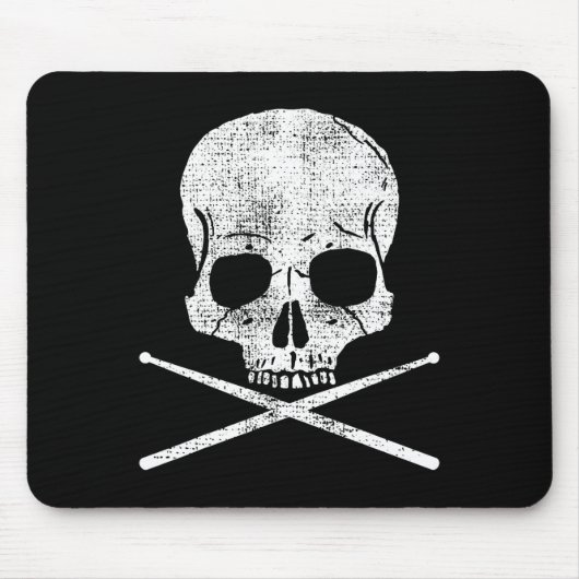 Vintage Drum Drummer Metal Set Drumsticks Gi Mousepad (Vorne)