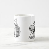 Vintage Drum-Kit-Trommeln Kaffeetasse (Mittel)