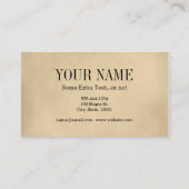 Vintage Drum-Kit-Trommeln Visitenkarte (Rückseite)