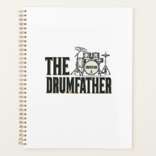 Vintage Drumfather Drummer Zitat Vektor Design_1 Planer