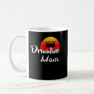 Vintage Drumline Mama Retro Sunset Funny Music Ges Kaffeetasse