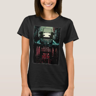 Vintage-Dschungel-Ästhetik-Schreibmaschine T-Shirt