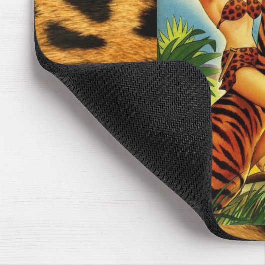 Vintage Dschungel-Comic-Abdeckung Mousepad (Ecke)