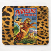 Vintage Dschungel-Comic-Abdeckung Mousepad (Vorne)