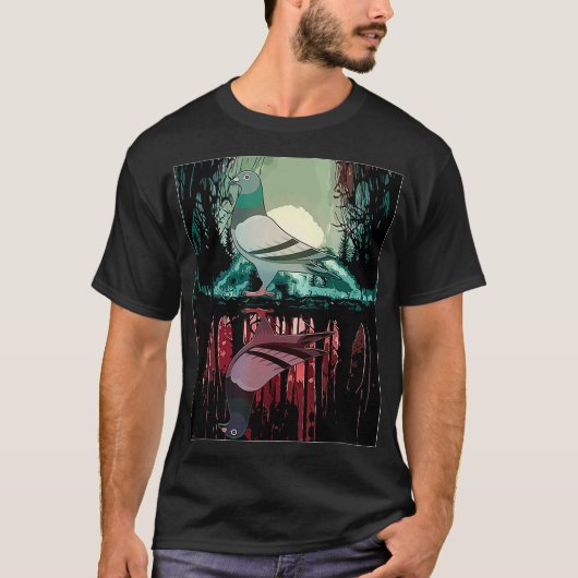 Vintage Dschungeltaube T-Shirt (Vorderseite)