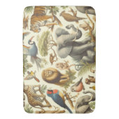 Vintage Dschungeltiere Wasserfarbe Badematte (Vorderseite Vertikal)