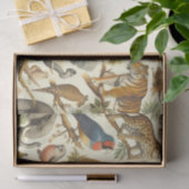 Vintage Dschungeltiere Wasserfarbe Seidenpapier (Geschenk)