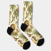 Vintage Dschungeltiere Wasserfarbe Socken (Rechts)