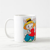 Vintage Dualkartenverarbeitung des Valentines Kaffeetasse (Links)